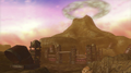 A promotional screenshot of Death Mountain from Hyrule Warriors: Definitive Edition