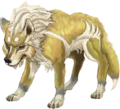 Concept artwork of the White Wolf from Twilight Princess