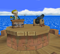 The podium where the game takes place in The Wind Waker