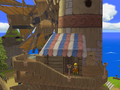 The Game Room's rear exit leading to the ferris wheel from The Wind Waker