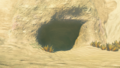 The entrance to the Gerudo Great Skeleton's Cave from Tears of the Kingdom