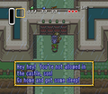Link talking to a Soldier in A Link to the Past