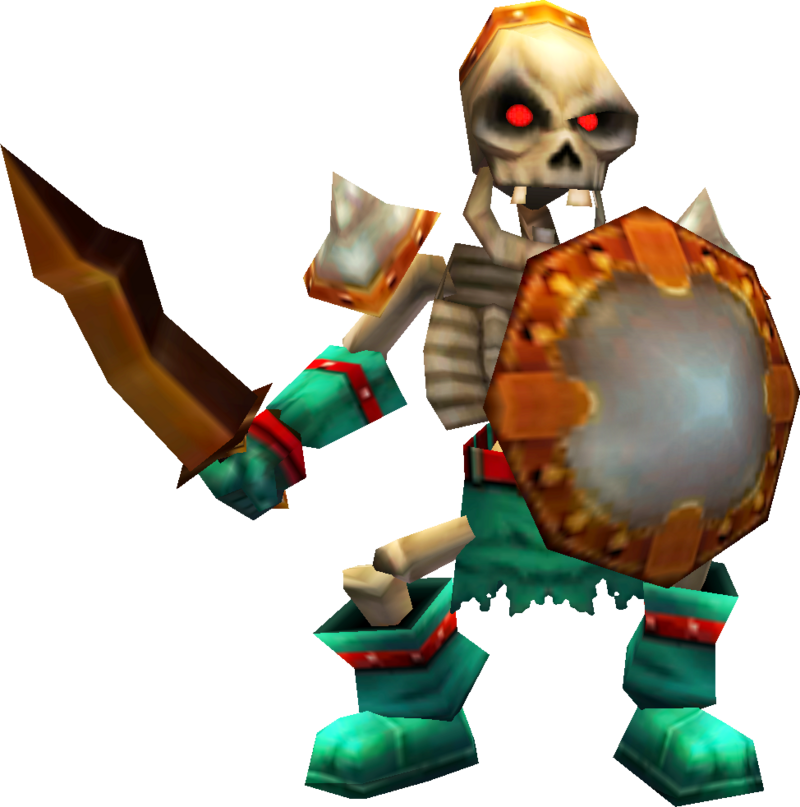 File:OoT3D Stalfos Model.png - Zelda Wiki