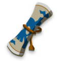 The icon of the Ghost Ship Chart from The Wind Waker HD