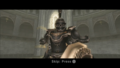 Close-up of the Darknut in the cutscene