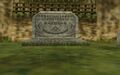 The Royal Crest on the Royal Family's Tombstone from Ocarina of Time
