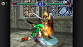 Promotional screenshot of Link battling Raphael