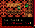 Link digs up the Star-Shaped Ore.