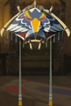 The Paraglider with the Rito-Champion Fabric equipped from Tears of the Kingdom
