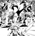 Trinexx being summoned by Agahnim in the A Link to the Past manga