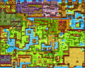 Map of Holodrum in spring from Oracle of Seasons