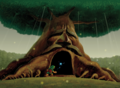 Artwork of the Deku Tree from Ocarina of Time