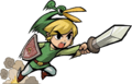 Link using the Pegasus Boots from The Minish Cap