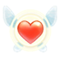 Icon of a Gratitude Crystal with the Fire Element from Hyrule Warriors: Definitive Edition
