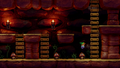 Promotional screenshot of chamber with Goombas from Link's Awakening for Nintendo Switch