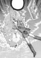 Link fighting the Angler Fish in the Link's Awakening manga by Ataru Cagiva