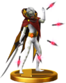 Trophy of Ghirahim wielding the Demon Tribe Sword from Super Smash Bros. for Wii U