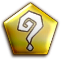 An unknown gold Attack Badge