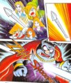 Summary The Silver Arrow defeating Ganon, as seen in the A Link to the Past comic Source This file lacks a source, please contact the original submitter and add it, or upload a new version of this file. Licensing This file depicts work from a copyrighted video game or otherwise copyrighted material. The copyright for it is most likely owned by either Nintendo and/or its affiliates or the person or organization that developed the concept. It is believed that its use here constitutes fair use, given that: *it is used in a non-commercial setting, and therefore is not being used to generate profit in this context *its use here does not significantly impede the right of the copyright holder to sell the copyrighted material *it is used in a largely unaltered state, where any editing has been done purely for cosmetic/display purposes *the original content of the image has not been modified, and it is not a derivative work