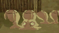 The Pictograph of a group of ChuChus from The Wind Waker