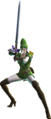 Bayonetta wearing her Link costume