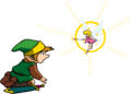 Artwork of Link with a Fairy