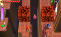Passing a Bomb to destroy the Cracked Blocks, Stage 2