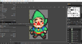 Start by exporting the image as a gif and name it accordingly. This file will be called File:CoH Tingle Sprite.gif
