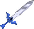 The Master Sword with its edge restored in-game