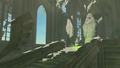 The Goddess Statue inside the Temple of Time from Breath of the Wild
