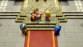 The King with Zelda, Lefte, and Wright during Echoes of Wisdom's Credits