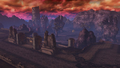 A promotional screenshot of the Valley of Seers from Hyrule Warriors: Definitive Edition