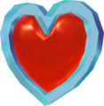 Heart Container from a side angle from Ocarina of Time 3D