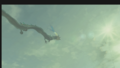 The Light Dragon flying through the Sky