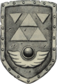 Artwork of the shield from Link's Awakening