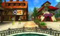 The north side of the Market in the Child Era from Ocarina of Time 3D