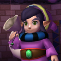 Ravio after lifting his Hood from A Link Between Worlds