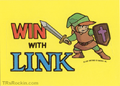 TLoZ Nintendo Game Pack WIN WITH LINK Sticker.png