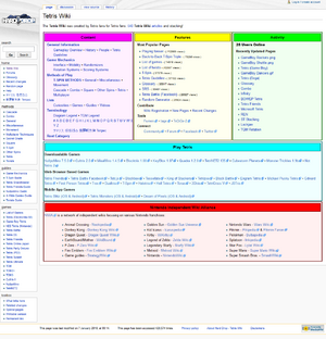 Tetris Wiki's layout