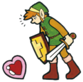 Link finding a Heart Container
