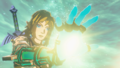Link's Right Arm activating