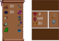The Inventory screen from The Wand of Gamelon