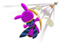 Ravio demonstrating the Bow's use from A Link Between Worlds