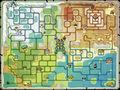 In-game map of Hyrule featured in Spirit Tracks