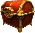 A red Treasure Chest from Majora's Mask 3D