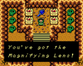 Link obtaining the Magnifying Lens from Link's Awakening DX