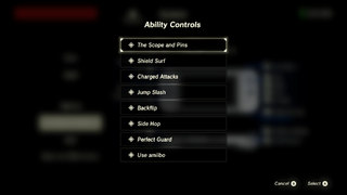 Special Controls screenshot from Breath of the Wild