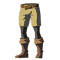 Trousers of the Wild with Light Yellow Dye