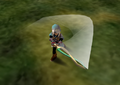 Fierce Deity Link executing a Spin Attack from Majora's Mask