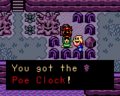 Link receiving the Poe Clock from Oracle of Ages